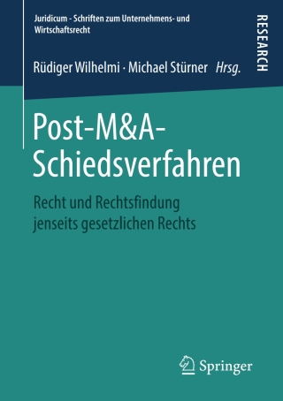 Cover image: Post-M&A-Schiedsverfahren 9783658202088