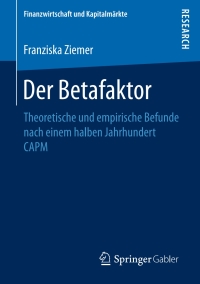 表紙画像: Der Betafaktor 9783658202446