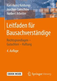 Cover image: Leitfaden für Bausachverständige 4th edition 9783658202682