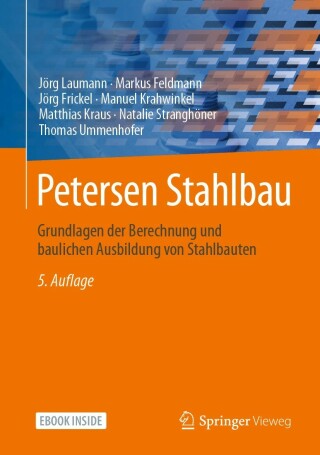Cover image: Petersen Stahlbau 5th edition 9783658205096