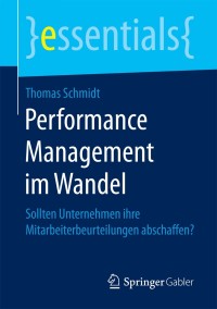 Omslagafbeelding: Performance Management im Wandel 9783658206598