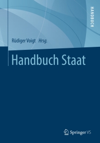Cover image: Handbuch Staat 9783658207434
