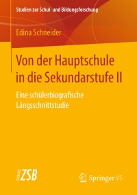 Cover image: Von der Hauptschule in die Sekundarstufe II 9783658208813