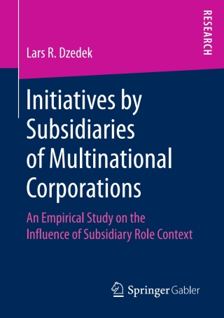 Cover image: Initiatives by Subsidiaries of Multinational Corporations 9783658209490