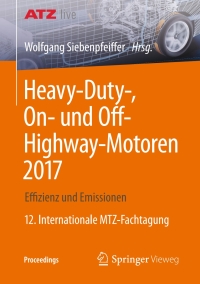 Imagen de portada: Heavy-Duty-, On- und Off-Highway-Motoren 2017 9783658210281