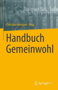 Cover image: Handbuch Gemeinwohl 9783658210847