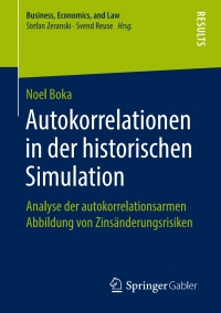 Imagen de portada: Autokorrelationen in der historischen Simulation 9783658211073