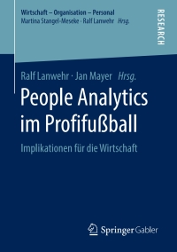 Titelbild: People Analytics im Profifußball 9783658212551