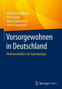 صورة الغلاف: Vorsorgewohnen in Deutschland 9783658212872