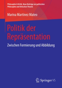 Imagen de portada: Politik der Repräsentation 9783658213220