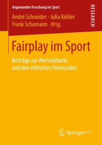 Omslagafbeelding: Fairplay im Sport 9783658213411