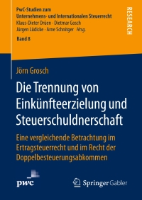 Imagen de portada: Die Trennung von Einkünfteerzielung und Steuerschuldnerschaft 9783658213725