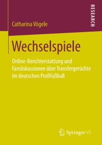 Cover image: Wechselspiele 9783658213954
