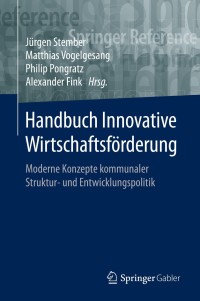 Imagen de portada: Handbuch Innovative Wirtschaftsförderung 9783658214036