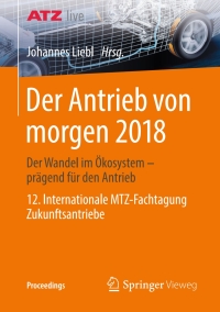 Immagine di copertina: Der Antrieb von morgen 2018 9783658214180