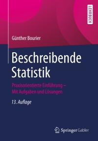 Cover image: Beschreibende Statistik 13th edition 9783658214852