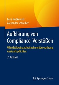 Imagen de portada: Aufklärung von Compliance-Verstößen 2nd edition 9783658214937