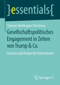 Imagen de portada: Gesellschaftspolitisches Engagement in Zeiten von Trump & Co. 9783658215903