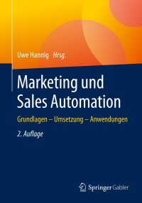Cover image: Marketing und Sales Automation 2nd edition 9783658216870