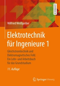 Imagen de portada: Elektrotechnik für Ingenieure 1 11th edition 9783658218201