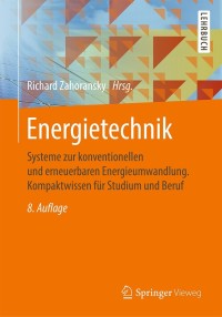 Imagen de portada: Energietechnik 8th edition 9783658218461