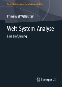 Cover image: Welt-System-Analyse 9783658219611