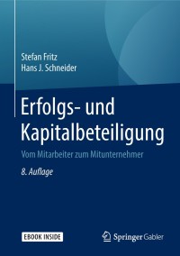 Cover image: Erfolgs- und Kapitalbeteiligung 8th edition 9783658220563