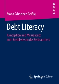 صورة الغلاف: Debt Literacy 9783658220808