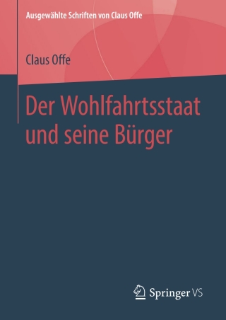 Cover image: Der Wohlfahrtsstaat und seine Bürger 9783658222581