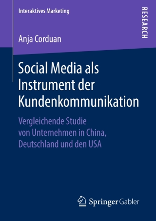 Cover image: Social Media als Instrument der Kundenkommunikation 9783658223168