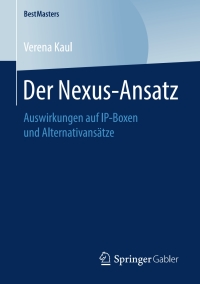 Imagen de portada: Der Nexus-Ansatz 9783658224028