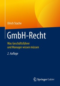 Cover image: GmbH-Recht 2nd edition 9783658224172