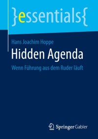 Cover image: Hidden Agenda 9783658224516