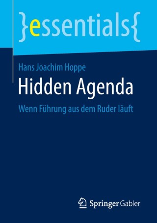 Cover image: Hidden Agenda 9783658224516