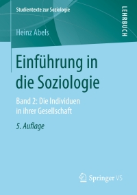Cover image: Einführung in die Soziologie 5th edition 9783658224752