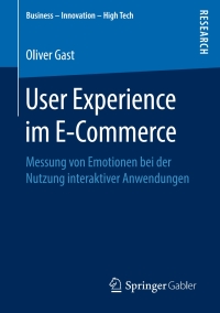 Cover image: User Experience im E-Commerce 9783658224837