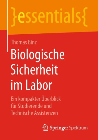 Cover image: Biologische Sicherheit im Labor 9783658228941