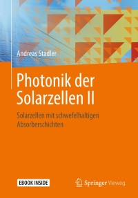 Titelbild: Photonik der Solarzellen II 9783658230258