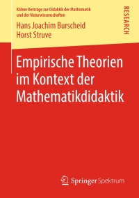 Cover image: Empirische Theorien im Kontext der Mathematikdidaktik 9783658230890