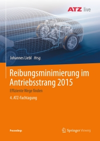 Cover image: Reibungsminimierung im Antriebsstrang 2015 9783658231880