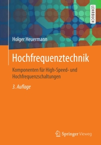 Imagen de portada: Hochfrequenztechnik 3rd edition 9783658231972