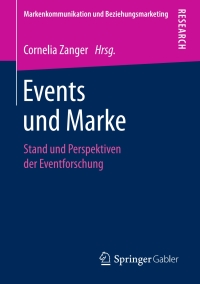 Imagen de portada: Events und Marke 9783658232849