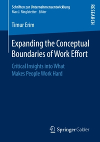 表紙画像: Expanding the Conceptual Boundaries of Work Effort 9783658233150