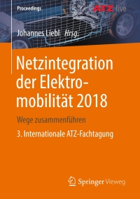 Imagen de portada: Netzintegration der Elektromobilität 2018 9783658233921