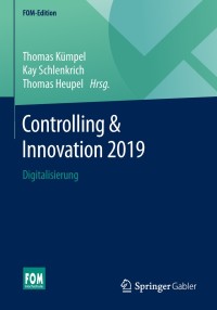 Cover image: Controlling & Innovation 2019 9783658234737