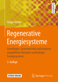 Cover image: Regenerative Energiesysteme 5th edition 9783658234874