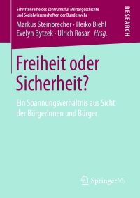 Cover image: Freiheit oder Sicherheit? 9783658236106