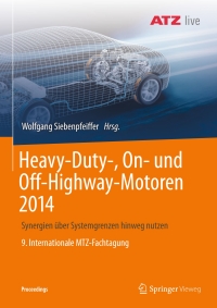 Cover image: Heavy-Duty-, On- und Off-Highway-Motoren 2014 9783658237882