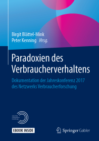 Titelbild: Paradoxien des Verbraucherverhaltens 9783658238407