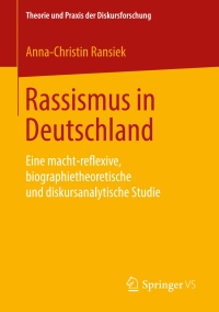 Imagen de portada: Rassismus in Deutschland 9783658240554